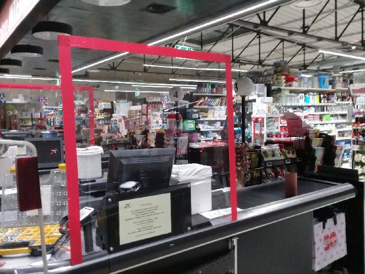 protection de caisse contre le Coronavirus (covid19) à Avignon en Vaucluse (84)