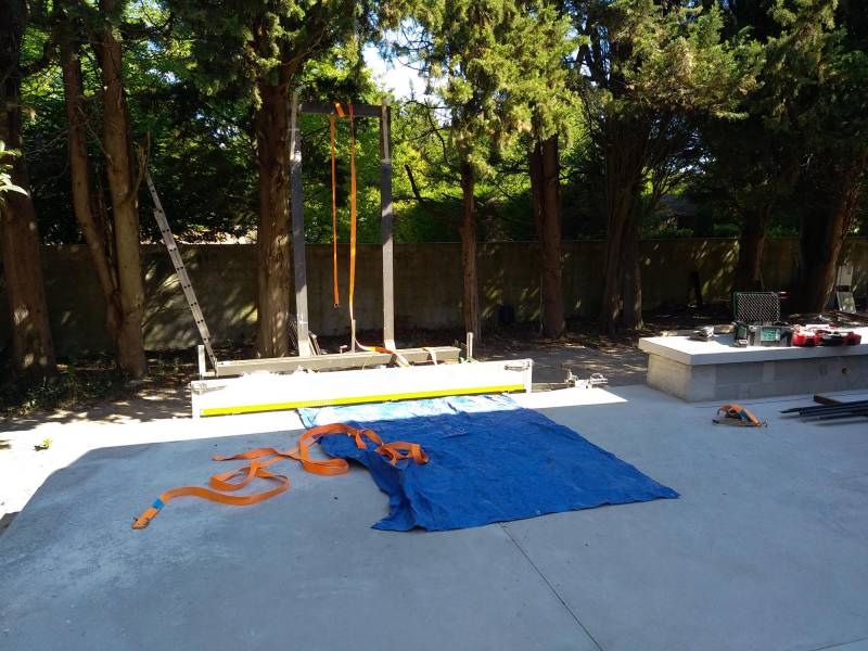 Fourniture et pose d'une ossature acier thermolaqué pour pergola à Pernes les Fontaines