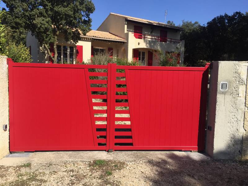 pose de portail automatique battant