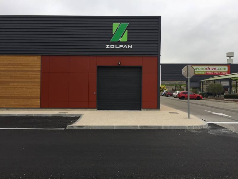 Installation porte sectionnelle HORMANN Orange 84