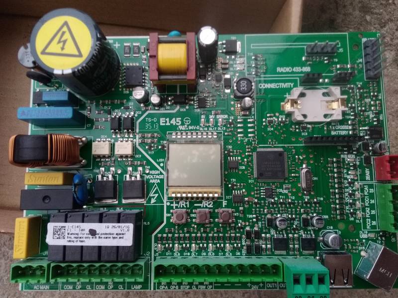 Remplacement de la carte électronique sur le portail